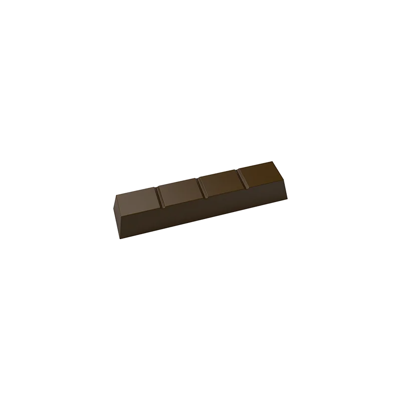 Polycarbonate Chunky Chocolate Bar Mold - 8 Cavity - 50gr - 116.6 x 27 x h 16.3 mm Polycarbonate Chunky Chocolate Bar Mold - 8 Cavity - 50gr - 116.6 x 27 x h 16.3 mm