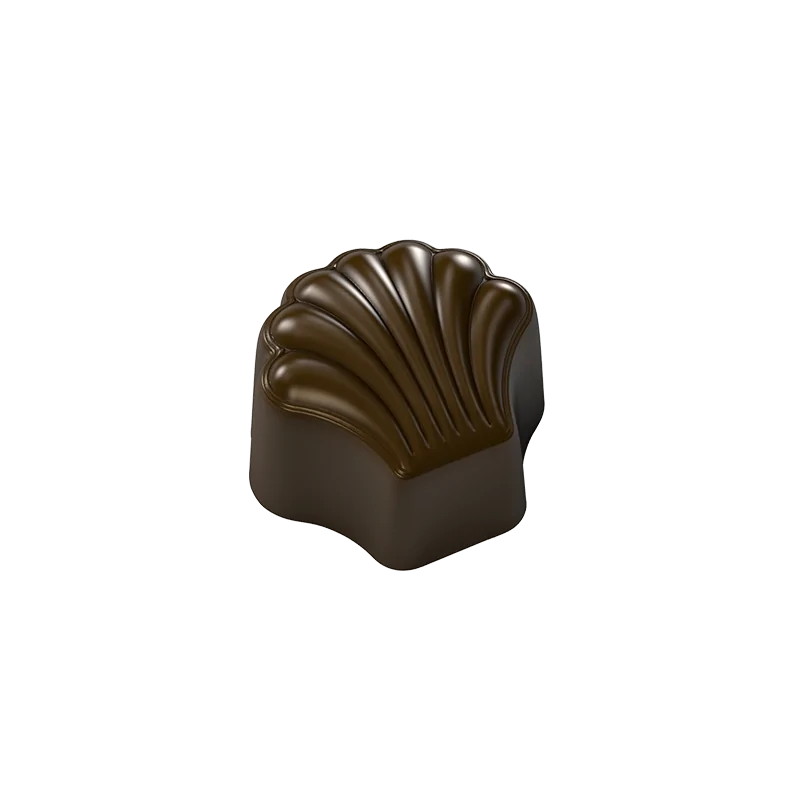 Polycarbonate Seashell Chocolate Mold - 28 Cavity - 12gr - 32.5 x 29.5 x 19 mm