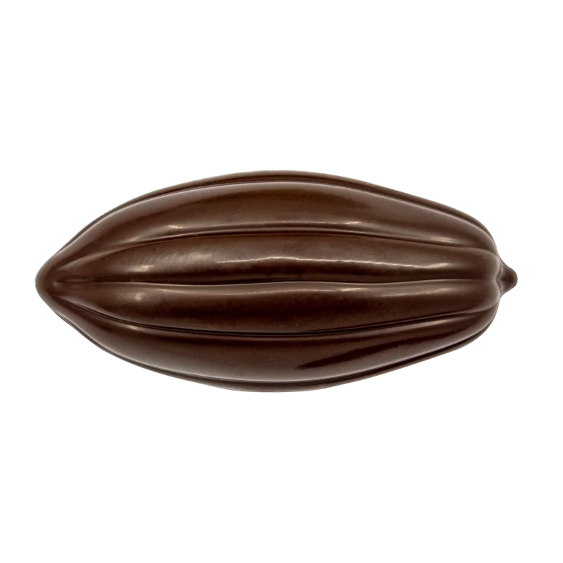 Plastic Cabosse Cacao Pod Molds - Blister Pack of 5 pcs - 55 mm x h 117 mm x d. 28.4 mm