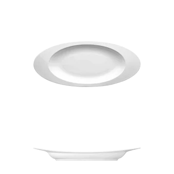 Fine White Porcelain Platter - Ecos Collection - 18 3/4" x 8 1/4" ( 48 x 21cm )