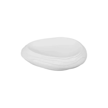 Fine White Porcelain Oval Plate - Terra Collection - 10.25 x 7.5 x h 2.75" - set of 4