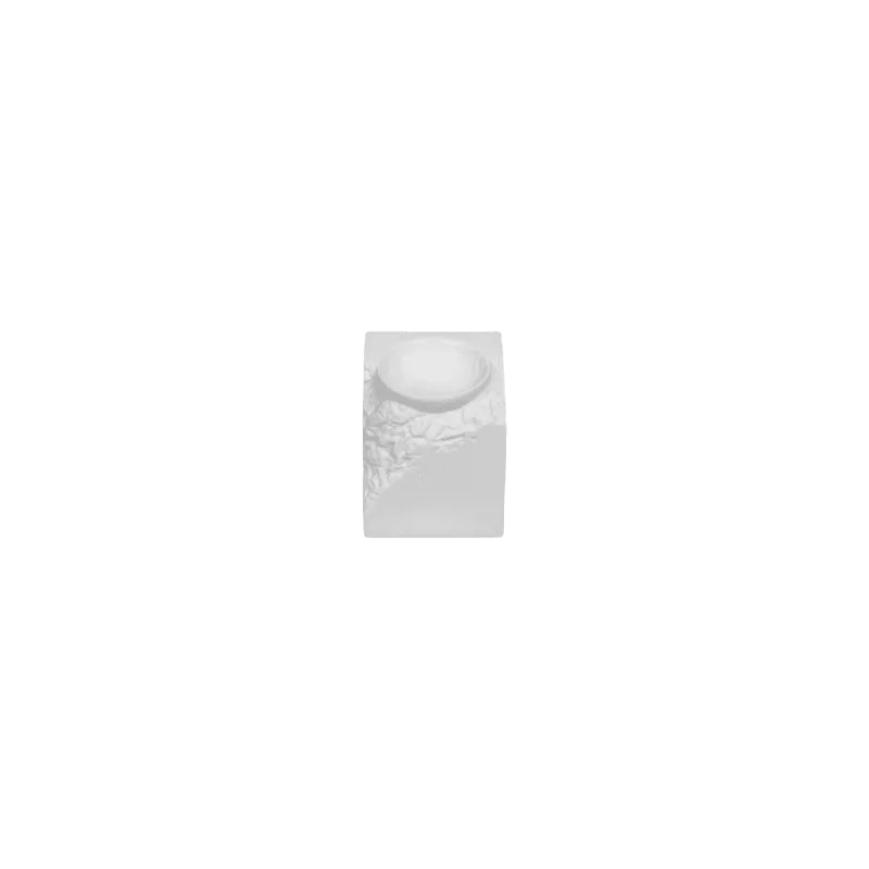 Fine White Porcelain Square Podium - Terra Collection - 4 x h 4.25" - set of 4 Fine White Porcelain Square Podium - Terra Collection - 4 x h 4.25" - set of 4