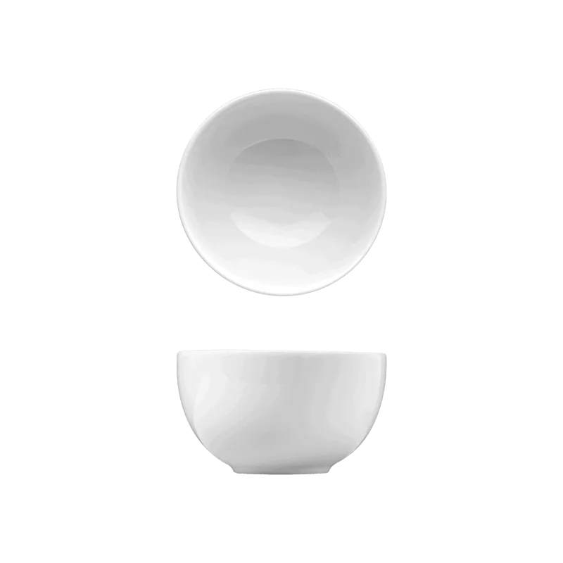Fine White Porcelain Bowl - Saturno Collection - 4 1/4" ( 10cm ) - set of 12 Fine White Porcelain Bowl - Saturno Collection - 4 1/4" ( 10cm ) - set of 12