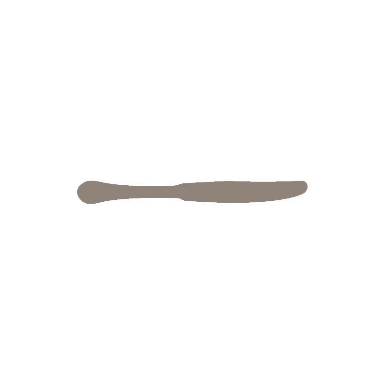 Laredo Collection Dessert Knife Solid Handle - set of 12