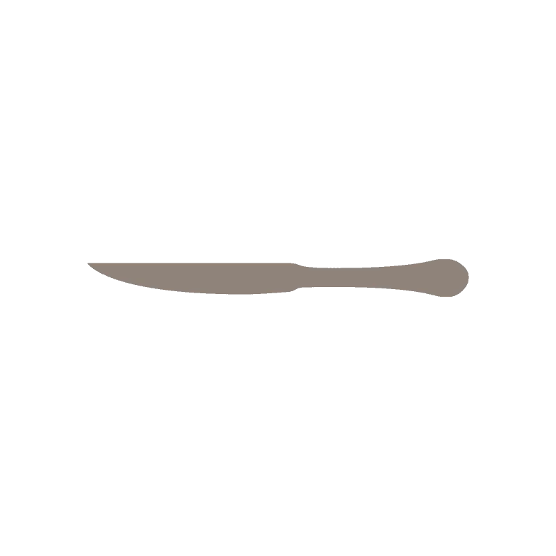 Floral Collection Steak Knife Hollow Handle - set of 12