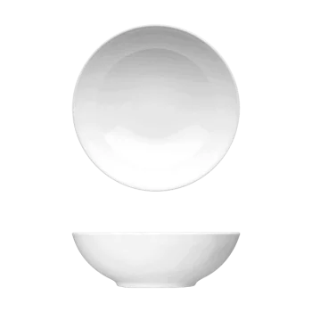 Fine White Porcelain Coupe Deep Plate - Saturno Coupe Collection - 5.9" ( 15cm ) - set of 12