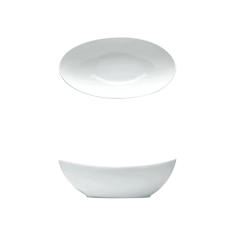 Fine White Porcelain Dip Bowl - Saturno Collection - 6 1/2" x 4" ( 10 x 7cm ) - set of 24