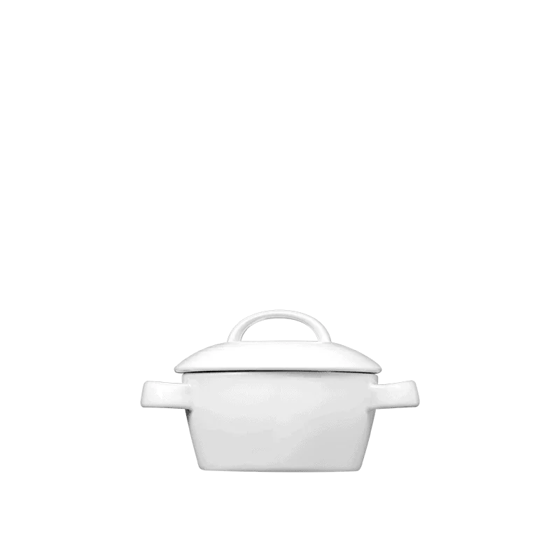 Fine White Porcelain Mini Casserole - Duo Collection - 4" x 2" ( 10cm ) - set of 4 Fine White Porcelain Mini Casserole - Duo Collection - 4" x 2" ( 10cm ) - set of 4