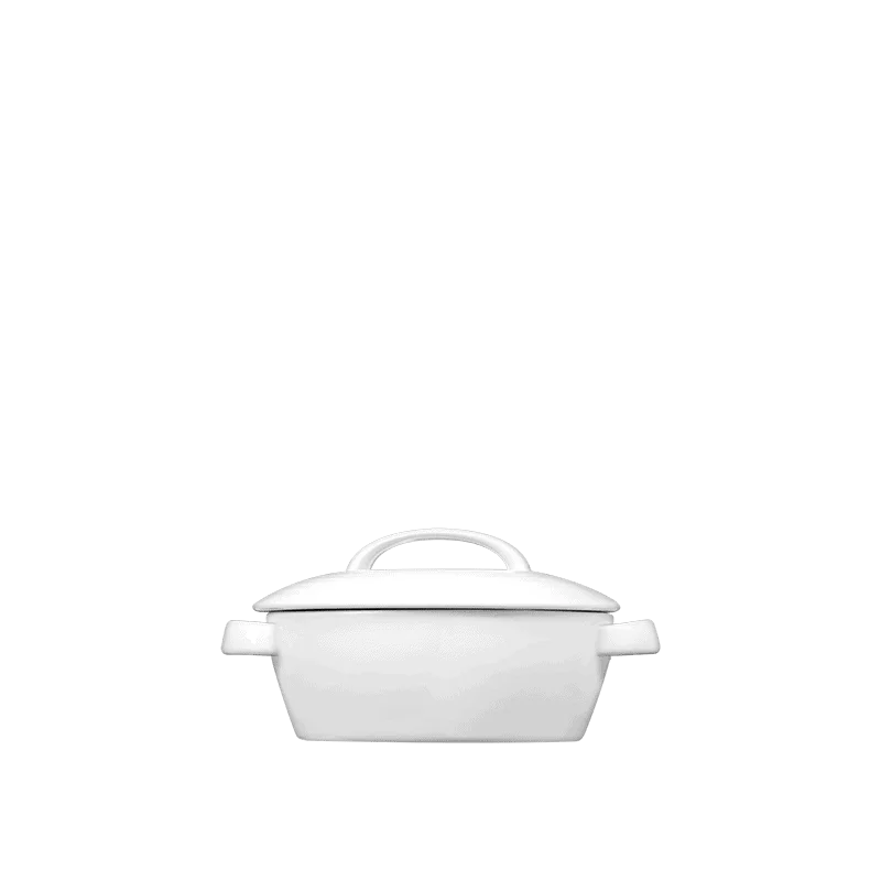 Fine White Porcelain Mini Casserole - Duo Collection - 5 1/8" x 2" ( 13cm ) - set of 4