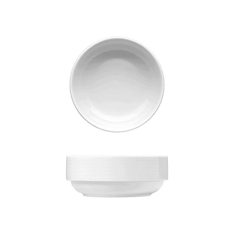 Fine White Porcelain Round Bowl - Duo Collection - 5 3/8" ( 13cm STK ) - set of 3 Fine White Porcelain Round Bowl - Duo Collection - 5 3/8" ( 13cm STK ) - set of 3