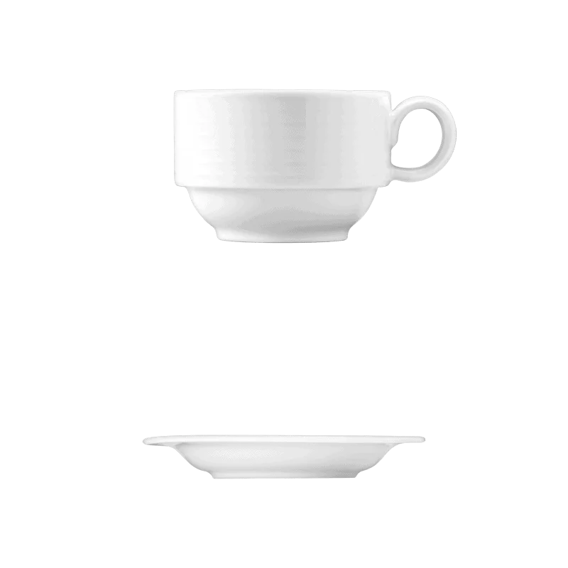 Fine White Porcelain Cup - Duo Collection - ( 150ml STK ) - set of 12 Fine White Porcelain Cup - Duo Collection - ( 150ml STK ) - set of 12
