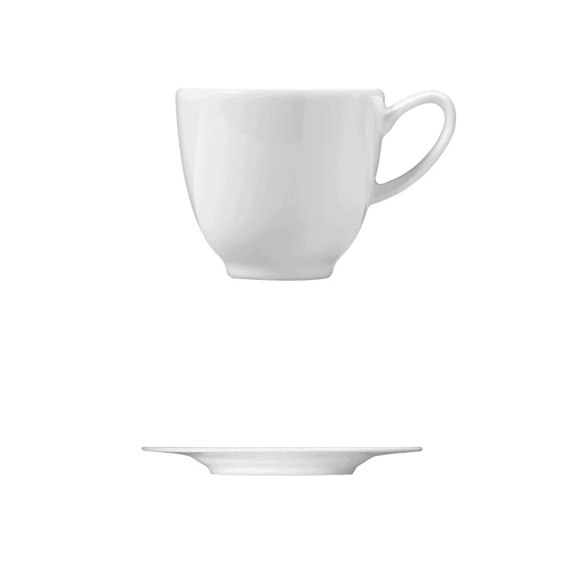 Fine White Porcelain Saucer - Ecos Collection - 5 1/8" ( 12cm ) - set of 24 Fine White Porcelain Saucer - Ecos Collection - 5 1/8" ( 12cm ) - set of 24