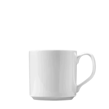 Fine White Porcelain Mug, Stacking - Synergy Collection - 10oz. ( 29cl) - set of 12
