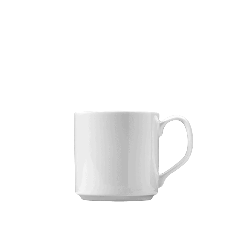Fine White Porcelain Mug, Stacking - Synergy Collection - 10oz. ( 29cl) - set of 12 Fine White Porcelain Mug, Stacking - Synergy Collection - 10oz. ( 29cl) - set of 12