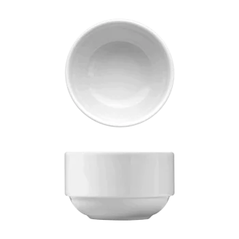 Fine White Porcelain U/H Boullion, Stacking - Synergy Collection - 9 oz. (26cl) - set of 12