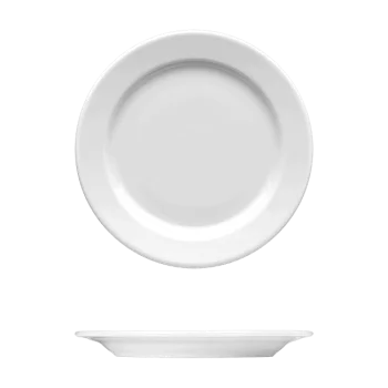 Fine White Porcelain Plate - Synergy Collection - 8 1/4" ( 21cm ) - set of 12