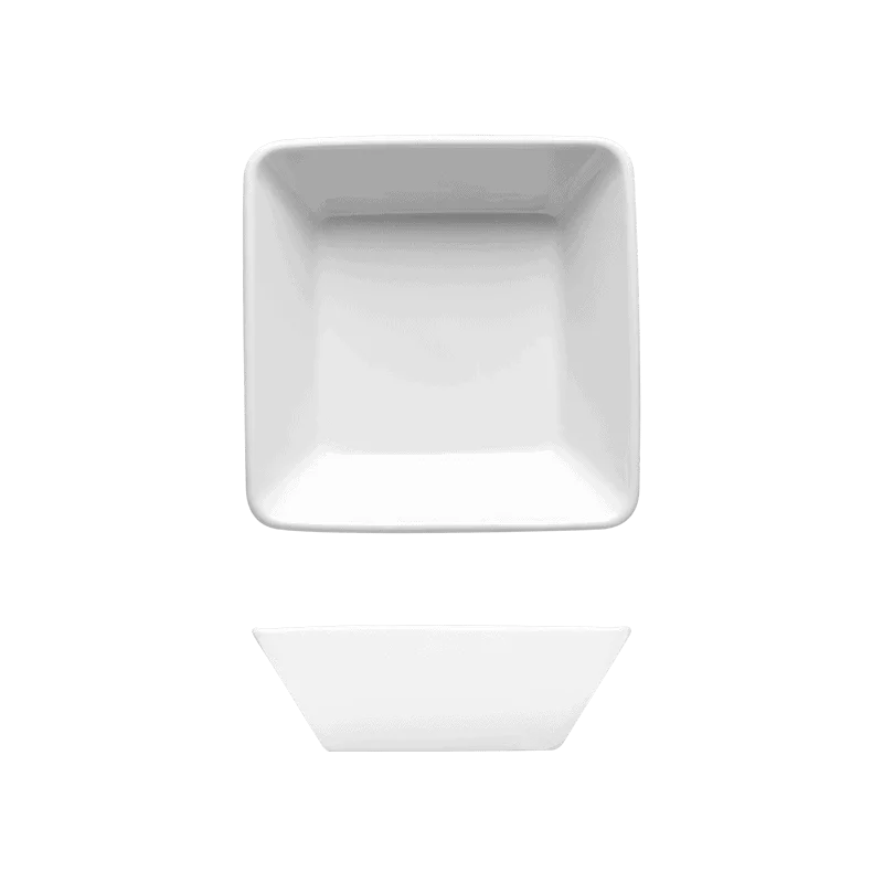 Fine White Porcelain Square Bowl - Raio Collection - 4 3/4" ( 12cm ) - set of 24 Fine White Porcelain Square Bowl - Raio Collection - 4 3/4" ( 12cm ) - set of 24