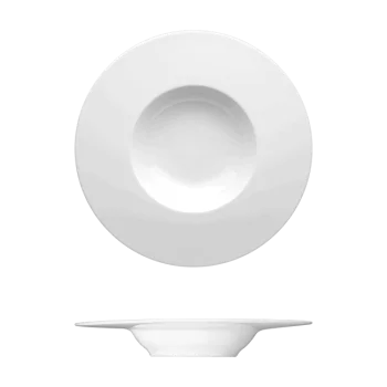Fine White Porcelain Bowl / Deep Plate - Raio Collection - 11 3/8" ( 29cm ) - set of 12