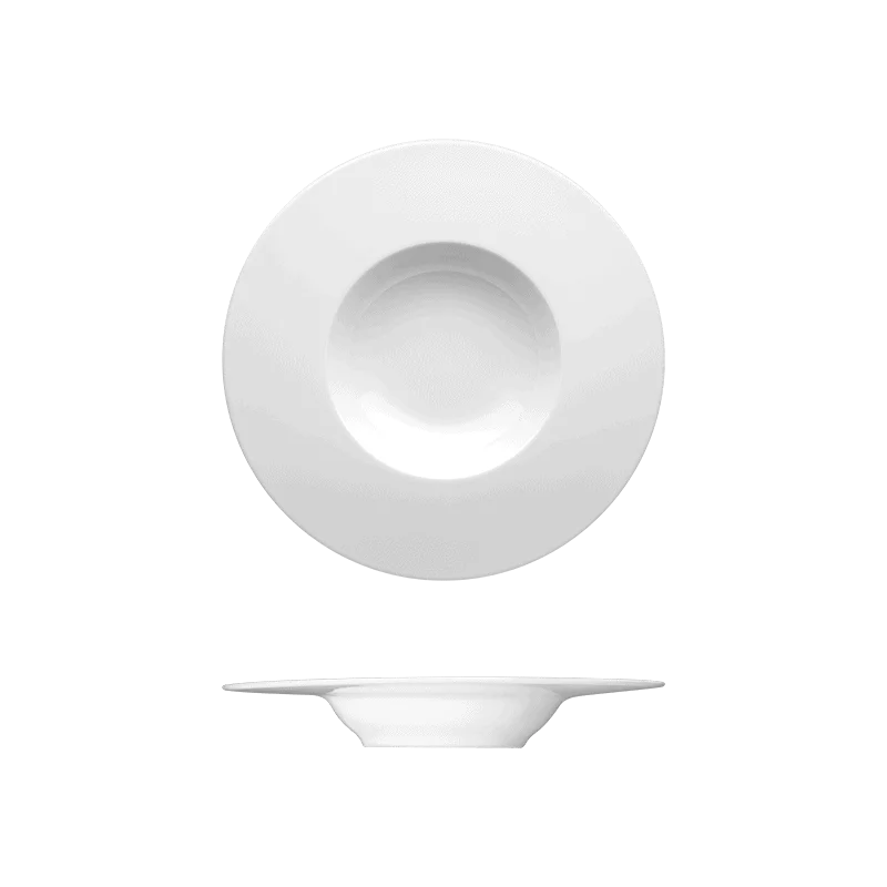 Fine White Porcelain Bowl / Deep Plate - Raio Collection - 11 3/8" ( 29cm ) - set of 12 Fine White Porcelain Bowl / Deep Plate - Raio Collection - 11 3/8" ( 29cm ) - set of 12