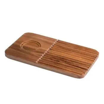 Acacia Wood Soup/Salad Sandwich Board (L:14.0'' X W:8.0'') - Set of 6