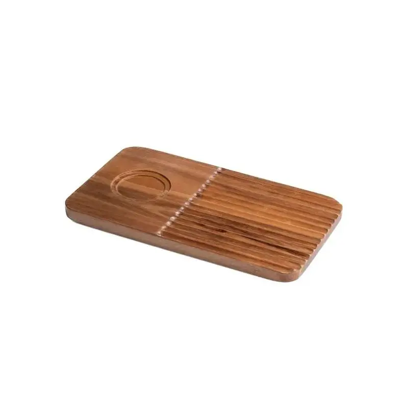 Acacia Wood Soup/Salad Sandwich Board (L:14.0'' X W:8.0'') - Set of 6