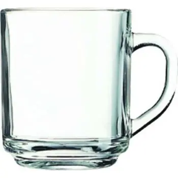 Coffee & Tea Glass Mug 8.5 Oz - Set of 6