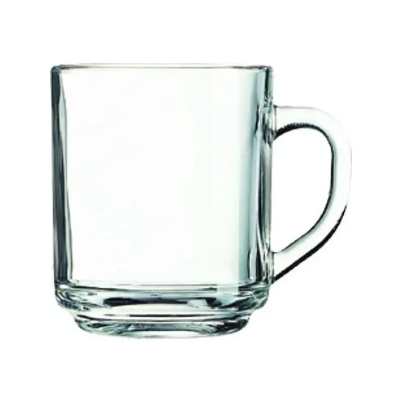 Coffee & Tea Glass Mug 8.5 Oz - Set of 6