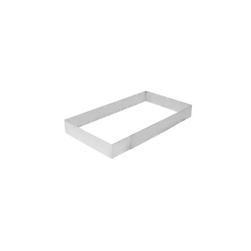 Adjustable Aluminum Cake Frame with Removable Divider - 590 x 370 x 50 mm