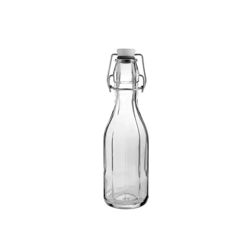 Paneled Swing Top Bottle 8.5 Oz (L:2.6'' X W:2.4'') - Set of 24