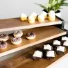Bon Chef Nesting Buffet Stand - 3.5" High - Black Walnut
