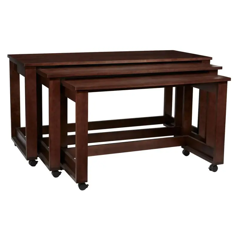 Bon Chef Nesting Table Set - Solid Wood - 3 - Piece Bon Chef Nesting Table Set - Solid Wood - 3 - Piece