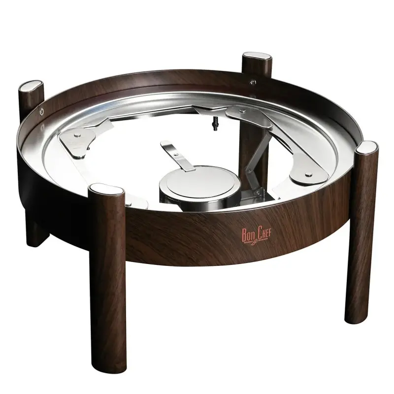 Bon Chef Fuel & Induction Stand - Full Size - Round - Mahogany Bon Chef Fuel & Induction Stand - Full Size - Round - Mahogany