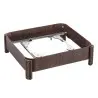Bon Chef Slim Induction Stand - 1/2 Size - Rectangle - Mahogany