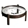Bon Chef Fuel & Induction Stand - 1/2 Size - Round - Mahogany