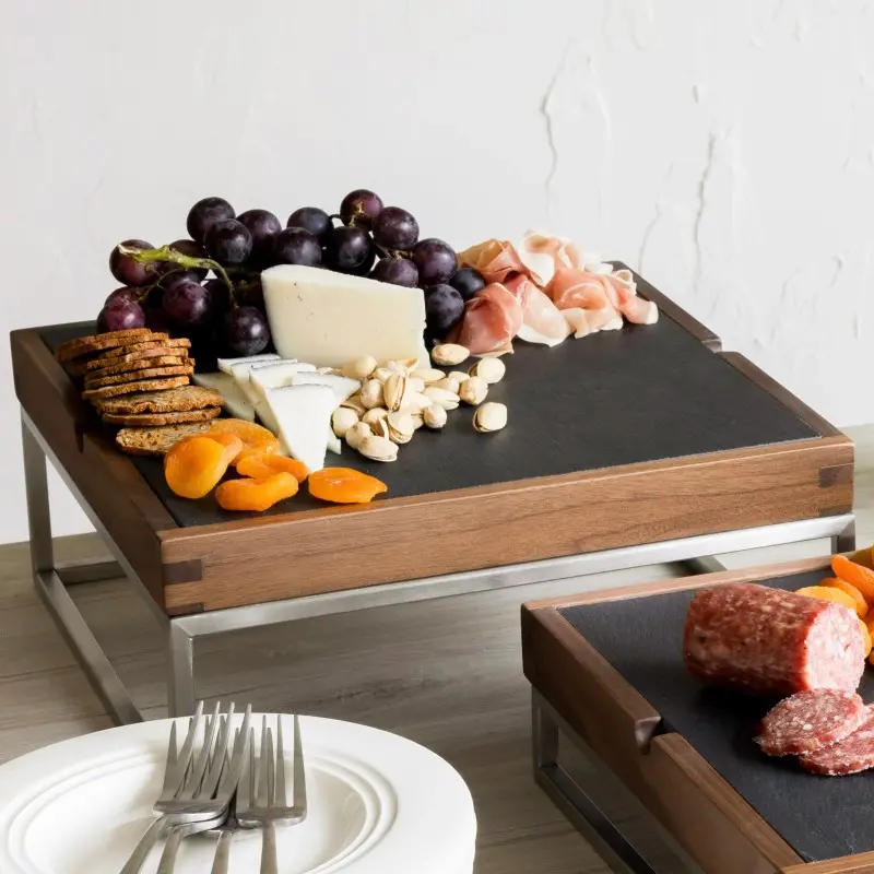 Bon Chef Black Slate Insert - Square - 11.75"