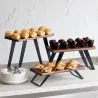 Bon Chef Buffet Riser - 4" High - Black Walnut