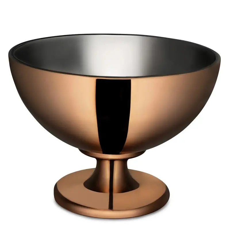 Bon Chef Punch Bowl - 17.5" Dia. x 12.6" H - Rose Gold
