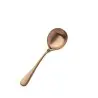 Bon Chef Como Bouillon Spoon - 6 - 3/8" - Rose Gold Matte - Set of 12