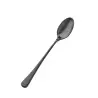 Bon Chef Como Iced Teaspoon - 7 - 7/8" - Black Matte - Set of 12