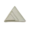 Handcrafted Elegant Small Triangle Ceramic Plate - 12.5&nbsp; cm sides - 1 cm height - Case of 12