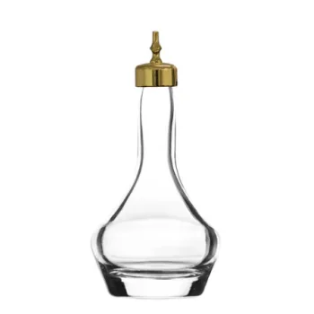 Threaded 3oz Heavy Sham Bitters Bottle w/ Gold Top - Set of 6