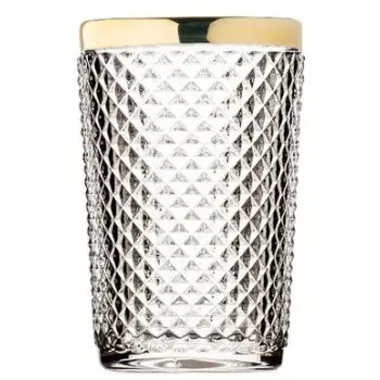 Nomad Collection 13.5oz Gold Rim Hi-Ball - Set of 6
