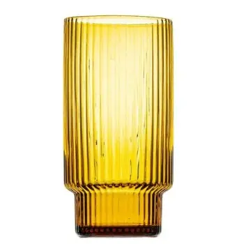 Carousel Collection Amber 12.75oz Hi-Ball - Set of 16