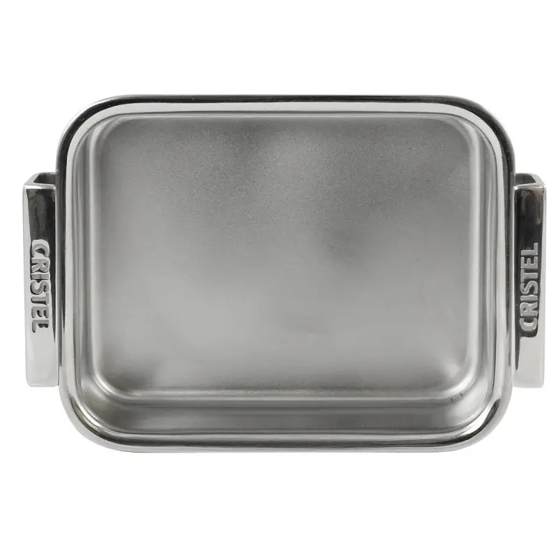Cristel 3-Ply Stainless Steel Roaster - 4" x 4.5" x 2" Cristel 3-Ply Stainless Steel Roaster - 4" x 4.5" x 2"
