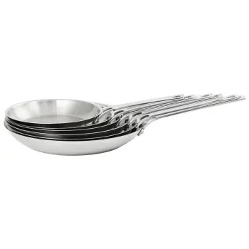 Cristel Stainless Steel Frying Pan - 9.5"