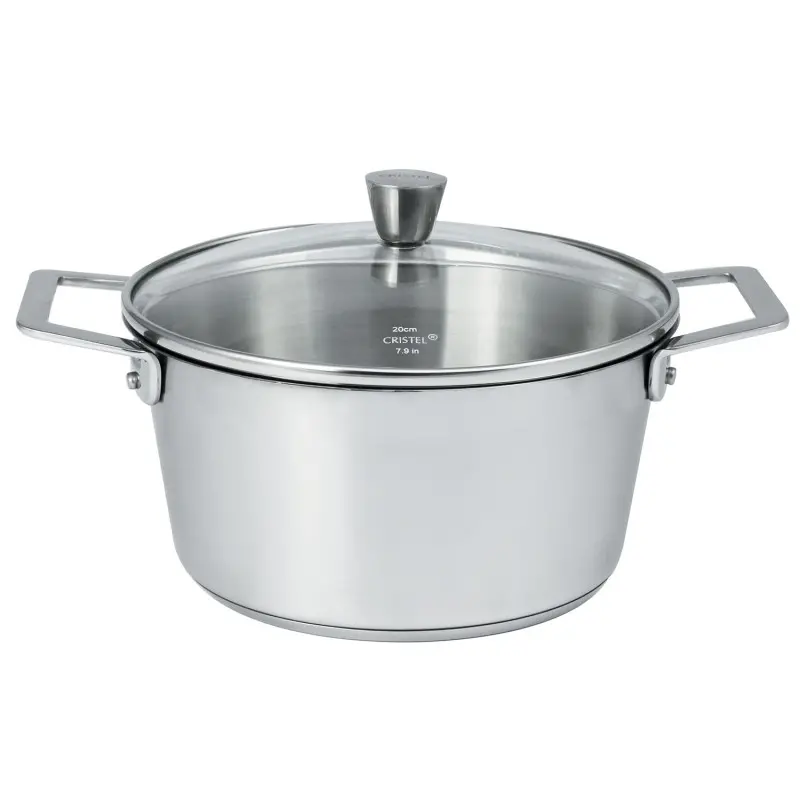 Cristel Stainless Steel Stewpan + Lid - 6" 1.50 qt Cristel Stainless Steel Stewpan + Lid - 6" 1.50 qt