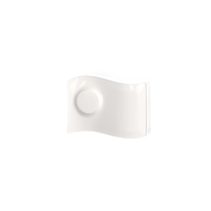 Villeroy & Boch NewWave Caffe Collection Fine Porcelain Partyplate - 220 x 170 mm - 6 pcs set.