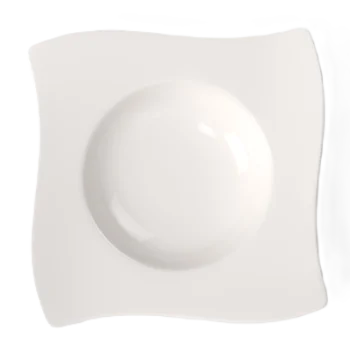 Villeroy & Boch NewWave Collection Fine Porcelain Deep square plate - 240 x 240 mm - 4 pcs set.