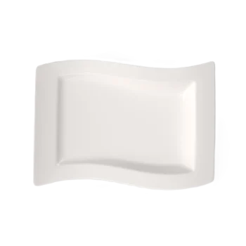 Villeroy & Boch NewWave Collection Fine Porcelain Flat rectangular plate - 330 x 240 mm - 4 pcs set.