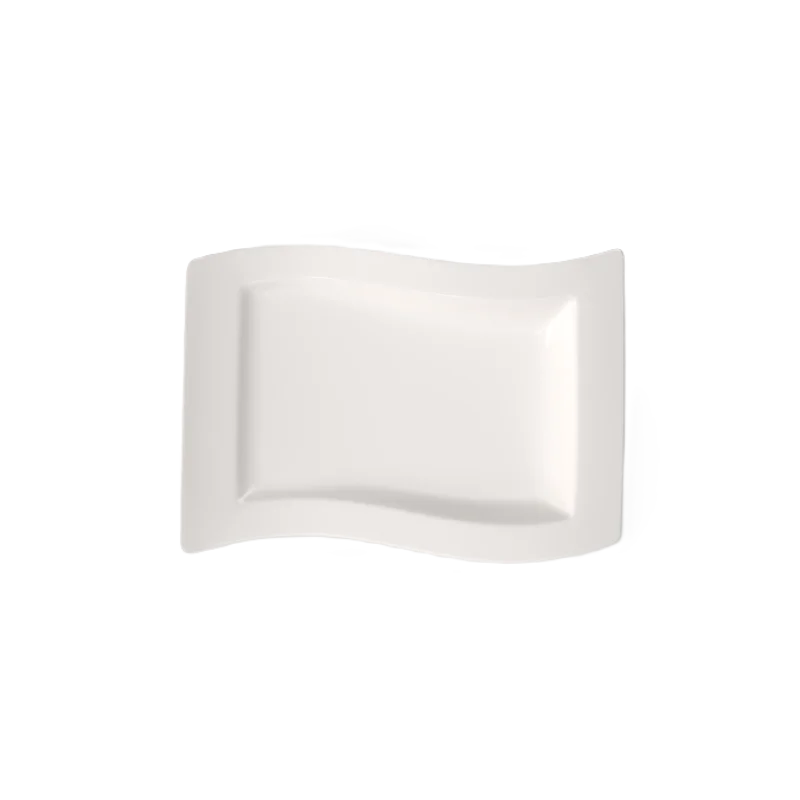 Villeroy & Boch NewWave Collection Fine Porcelain Flat rectangular plate - 330 x 240 mm - 4 pcs set.
